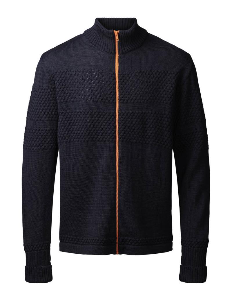 Clipper Saltum Cardigan i Captain Navy - Hurtig Levering!