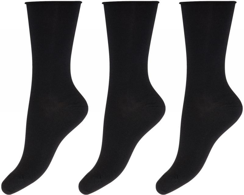 Decoy 3-pak Ankel Strømper Bambus Black