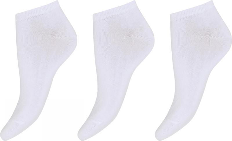 Decoy 3-pak Økologiske Sneaker Strømper i Hvid
