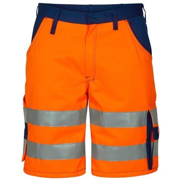 Fe-engel 20471 Arbejdsshorts - Orange/Marine, Tilbud!