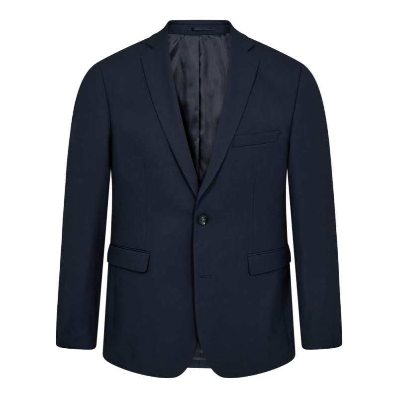 Will Blazer i Mørkeblå - Modern Fit Tilbud!