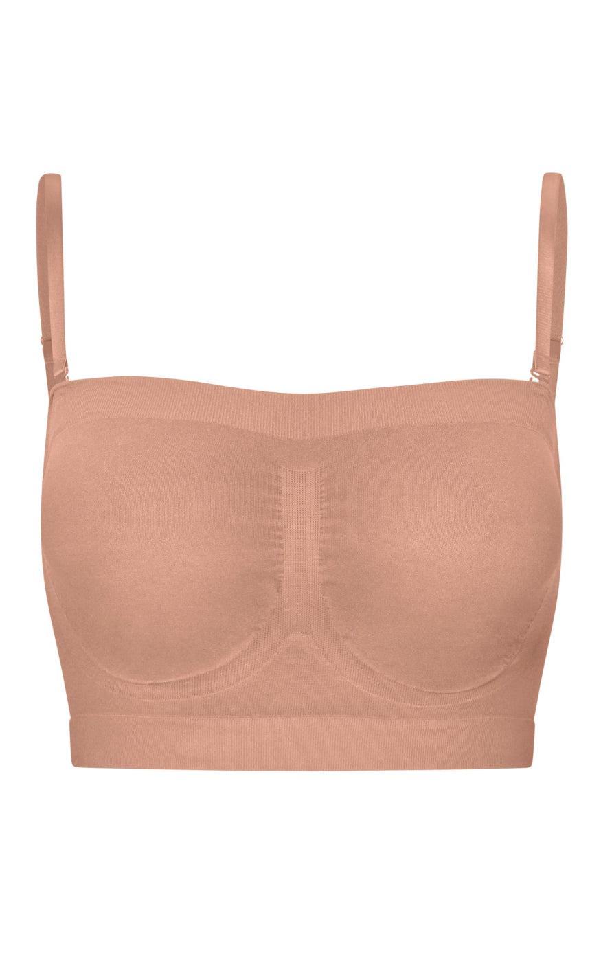 Lykkeland Ateliér Bandeau Top - Beige Tilbud!