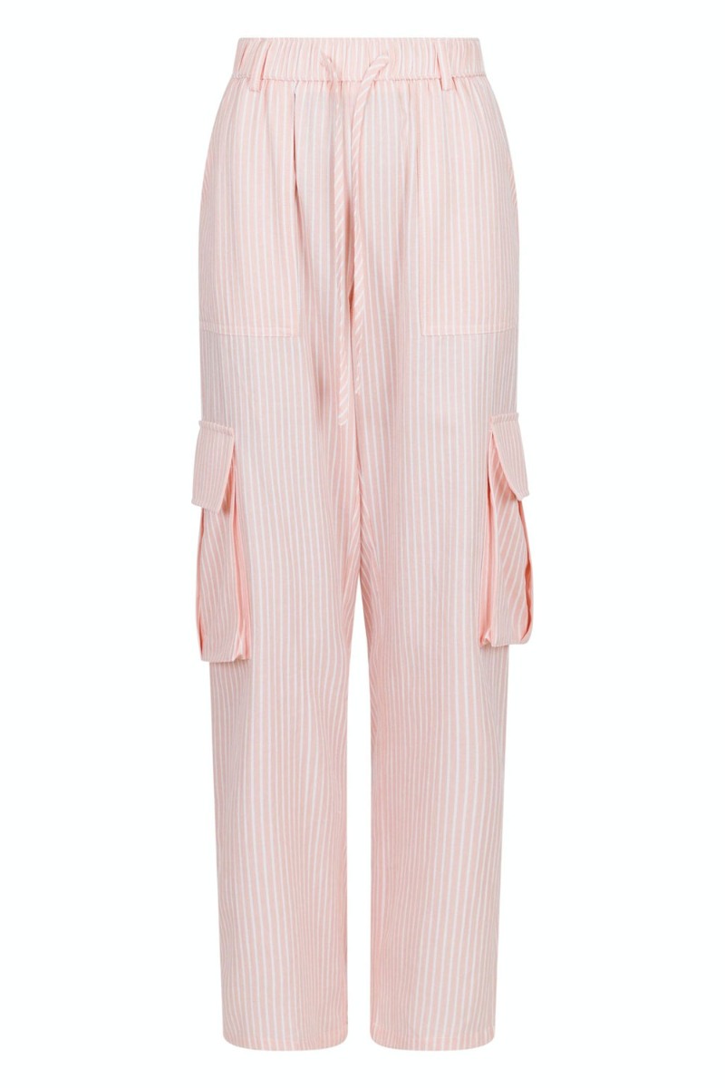 Neo Noir - Bukser - Kelly Stripe Pants - Light Pink