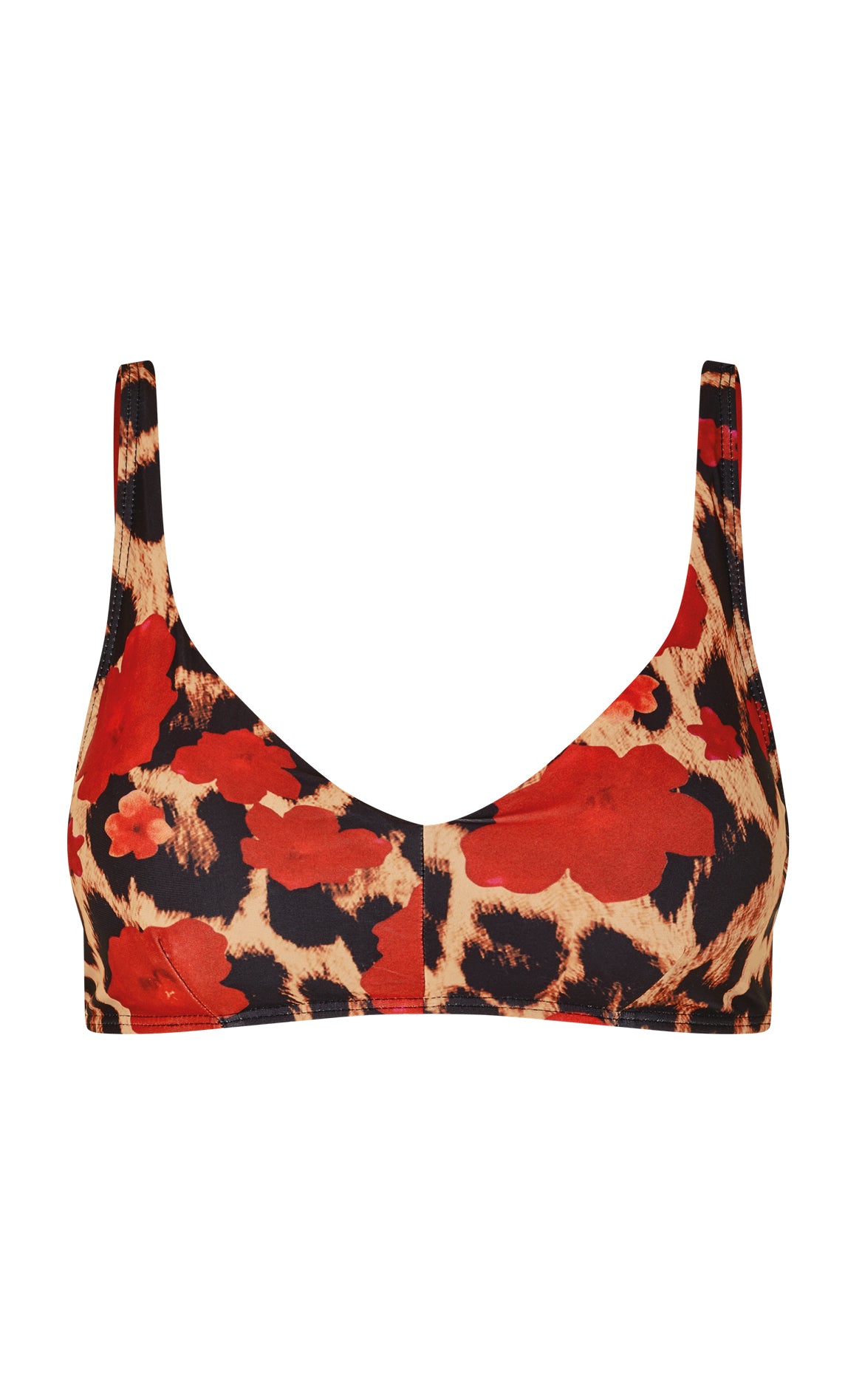 Unica Copenhagen Bikini Overdel / Top - Eda - Leo / Red Flowers