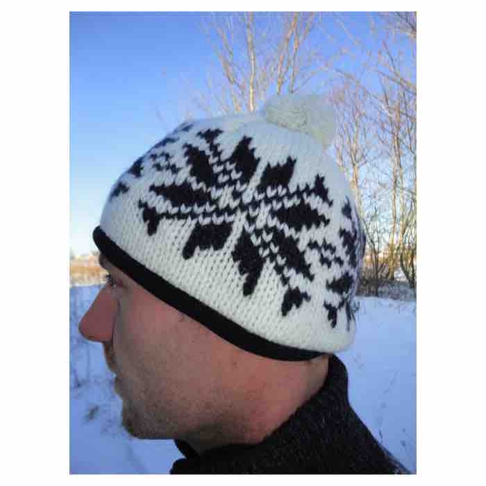 Wool Of Scandinavia Norsk Strikhue M/kvast
